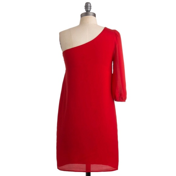 Modcloth Go Get 'Em Dress in Red (S) - Picture 1 of 8